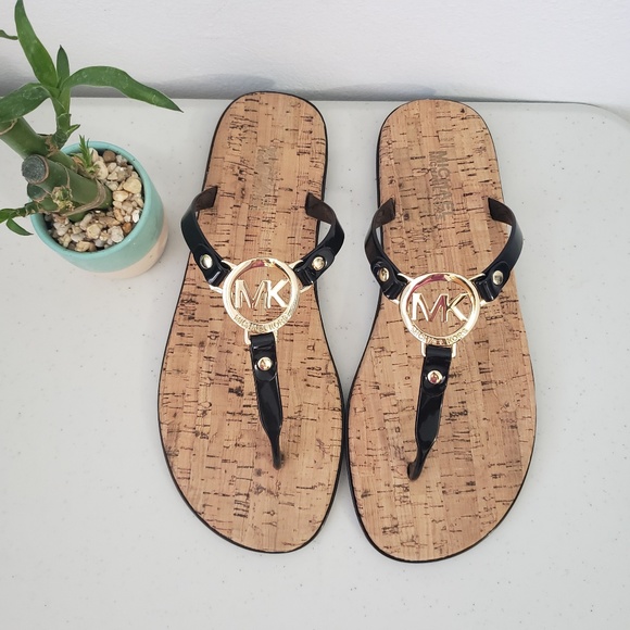 Michael Kors Shoes - Michael Kors Womens MK Charm Jelly Sandal Black